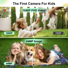 Sevenat Digital Camera FHD 1080P 44MP Photo Camera Digital Camera with 32G Card 16X Digital Zoom Compact Simple Portable Digital Camera for Children Seniors Girls Beginners Teenagers (Green)
