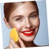 Healeved 4pcs Mango Shaped Makeup Sponges Portable for Liquid and