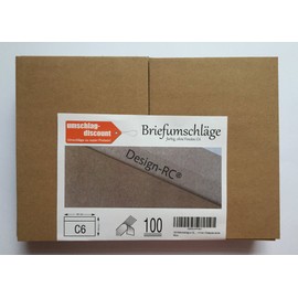 Design-RC® Envelopes in C6 Recycled Paper with Peel and Seal 162 x 114 mm Postcard Size Pack of 100
