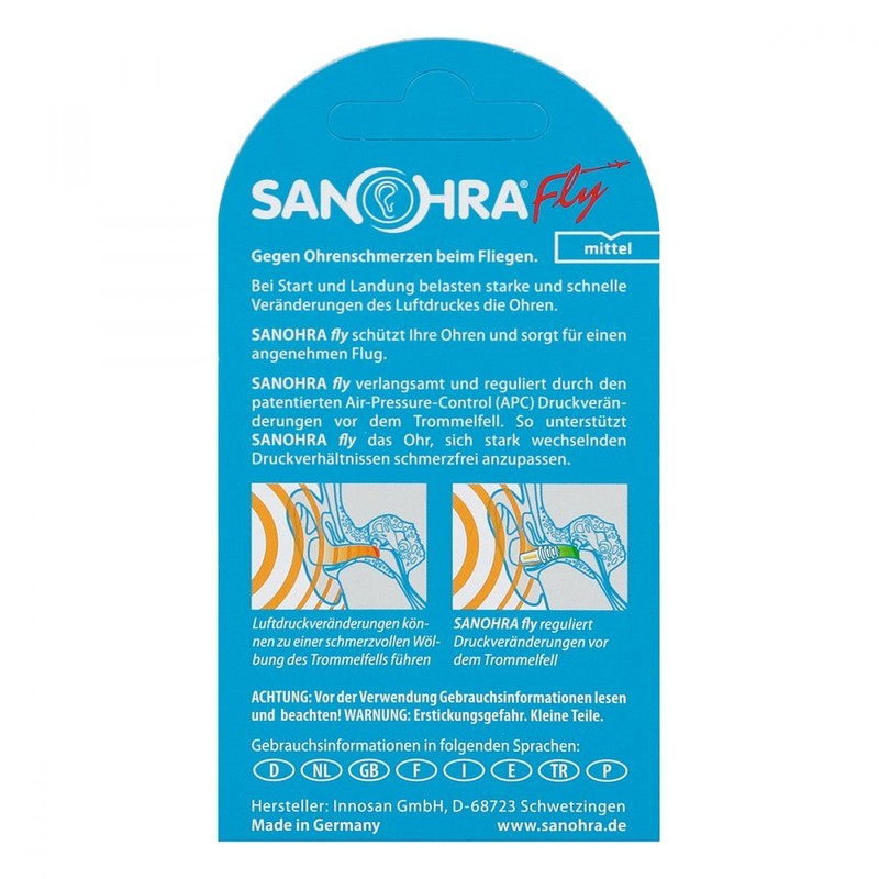 SANOHRA fly Ohrenschutz f.Erwachsene 2 St
