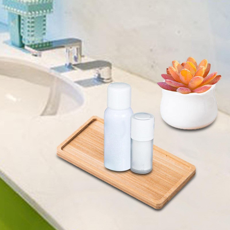 Fenteer Bathroom Tray Toilet Tank Tray Pedestal Stand Soap Holder
