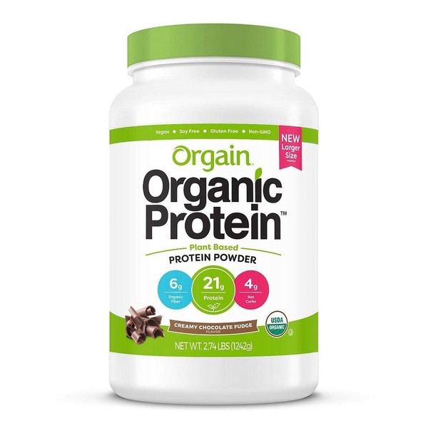 Orgain Protein Plant Based Powder Creamy Chocolate Fudge, 32 Oz