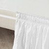 Lush Decor Ruched Ruffle Elastic Easy Wrap Around Bedskirt, Twin/Twin-XL/Full,