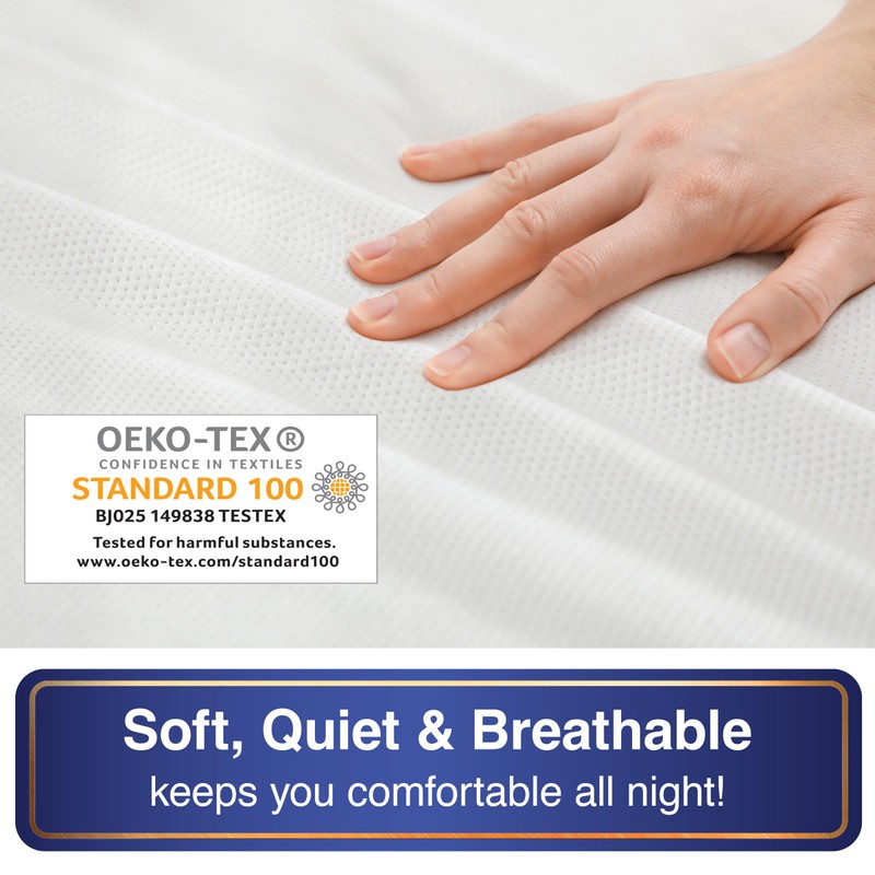 All-in-One Mattress Protector, Zippered Encasement, Water & Stain Resistant, Triple