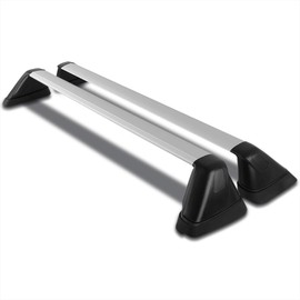 Spec-D Tuning Black Aluminum Baggage Cargo Rail Cross Bar Roof Rack Compatible with 2008-2014 Subaru Impreza Wrx