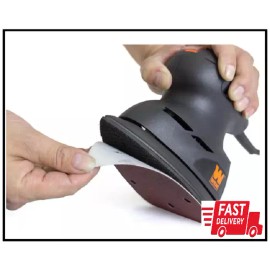 WEN 6301SP120 Detailing Palm Sander 120-Grit Hook and Loop Sandpaper (10-Pack)