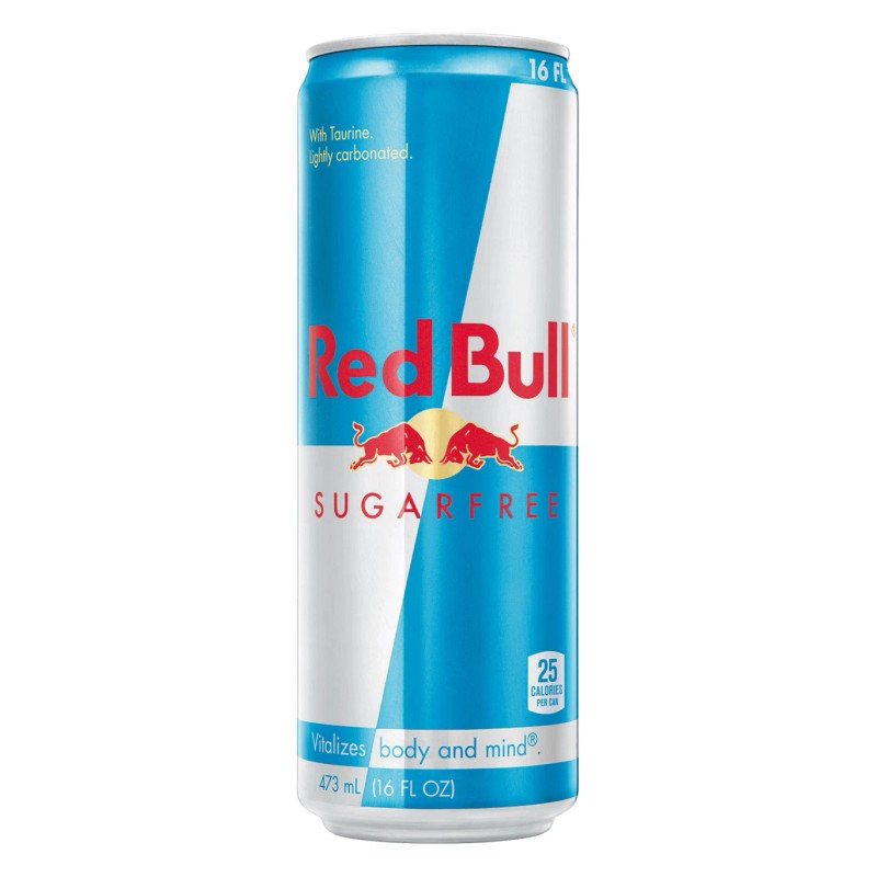 Red Bull Energy Drink, Sugar Free, 16 Oz, 12-Count