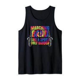 Marching Band Like A Sport Only Harder Saxophone Sax Tie Dye Tank Top
