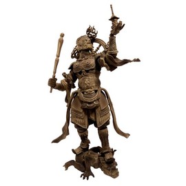 Kaiyodo Takeya Revoltech Action Figure: #001 Tamonten Wooden Version