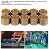 10PCS Pool Cue Ferrules, Brass Billiards Cue Tips, Billiard Cue