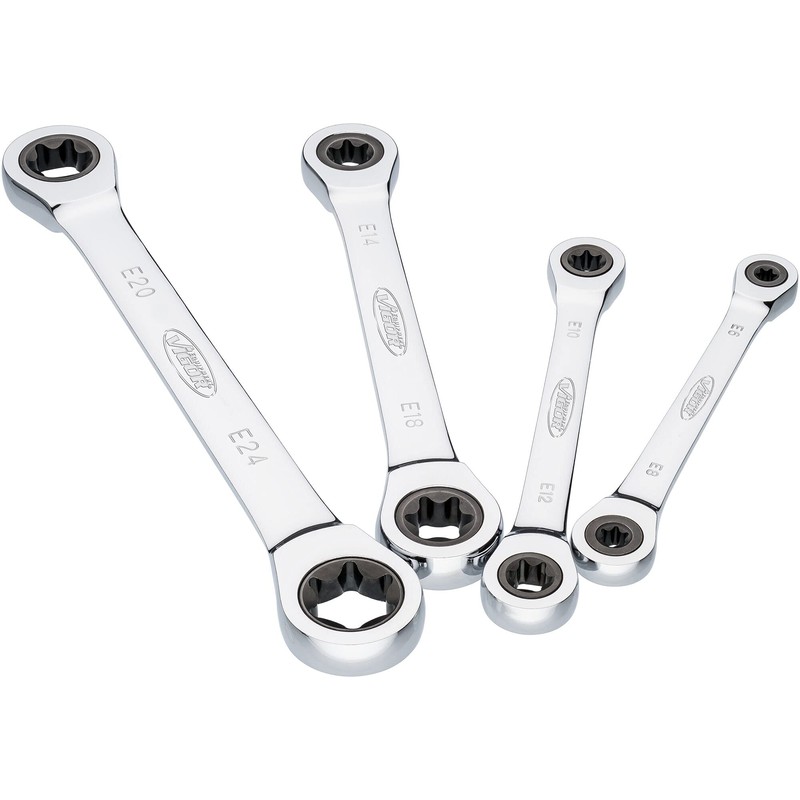 Vigor Double Ratchet Ring Spanner V6611/4 ∙ E Profile ∙