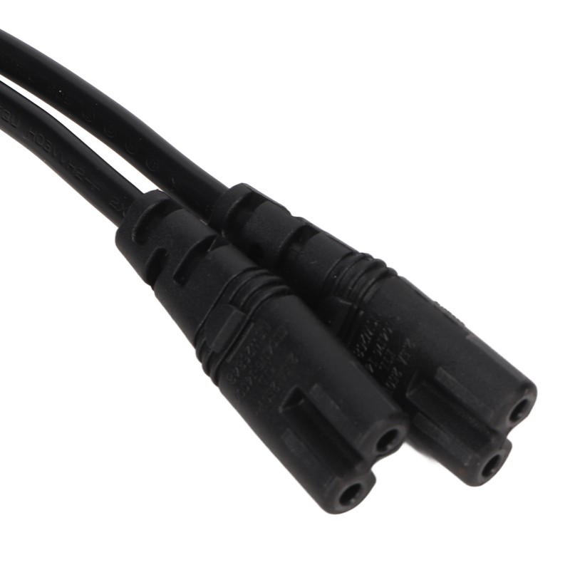 Dual IEC320 C7 to C20 Cord Universal Y Power Splitter