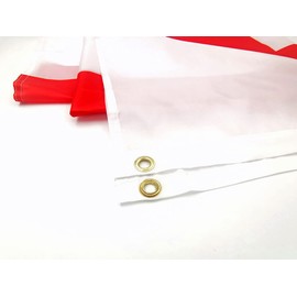 1/2/4/10 X Large St George’s Cross England Flag 5ft x 3ft (150cm x 90cm) for EURO 2024 Football Rugby English National Flags with Double Stitched Seam and Metal Eyelets (1 Pack)