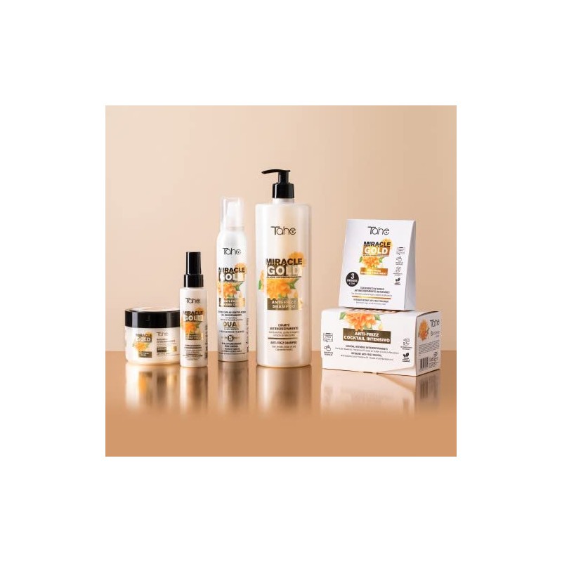 Tahe Miracle Gold Intensive Anti-Frizz Hair Cocktail with Hyaluronic Acid,