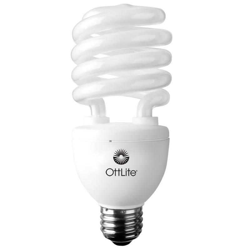OttLite 25ED420 25W Swirl Screw in Light Bulb, Natural Light