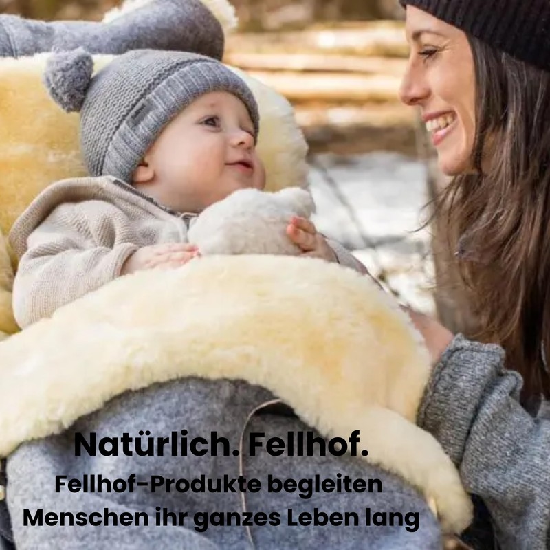 Fellhof Spezialshampoo für Lammfelle 250ml & Mulltuch Blaubaer