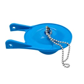 Lychee Light Toilet Flapper Replacement Parts, Universal 3-Inch Toilet Stopper Flappers with Chain and Hook,WC Repair Parts Fits 3 Inch Flush Valve,Easy to Install,Water Saving, Rubber,Blue (1 PACK)