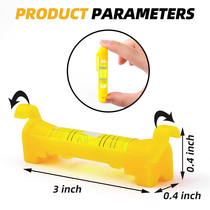 QualiapeX 8 Pcs Hanging Bubble Line Level String Level Tools,