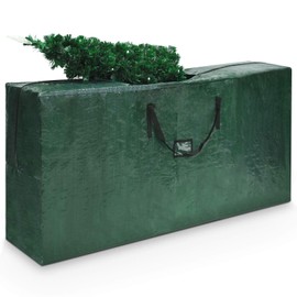 DREAMADE Spacious Christmas Tree Storage Bag, Storage Moving Bags Suitable for 9 ft Disassembled Holiday Tree, Strong Bag w/Zippers, Clear Card Slot & Convenient Handles