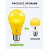 LOHAS Dusk to Dawn Bug Light Bulb Outdoor, A19 Yellow