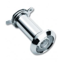 Chrome Front Door Viewer. Extra Security Door Peephole. Wide Angle 180 Degree Spy Hole