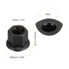 sourcing map M12 Flange Hex Nuts, 2pcs Grade 10.9 Carbon