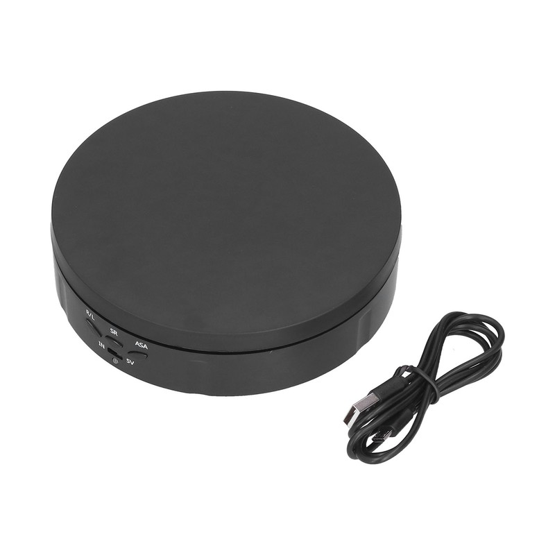 145mm 360° Round Auto Rotating Display Stand 3 Speed Control