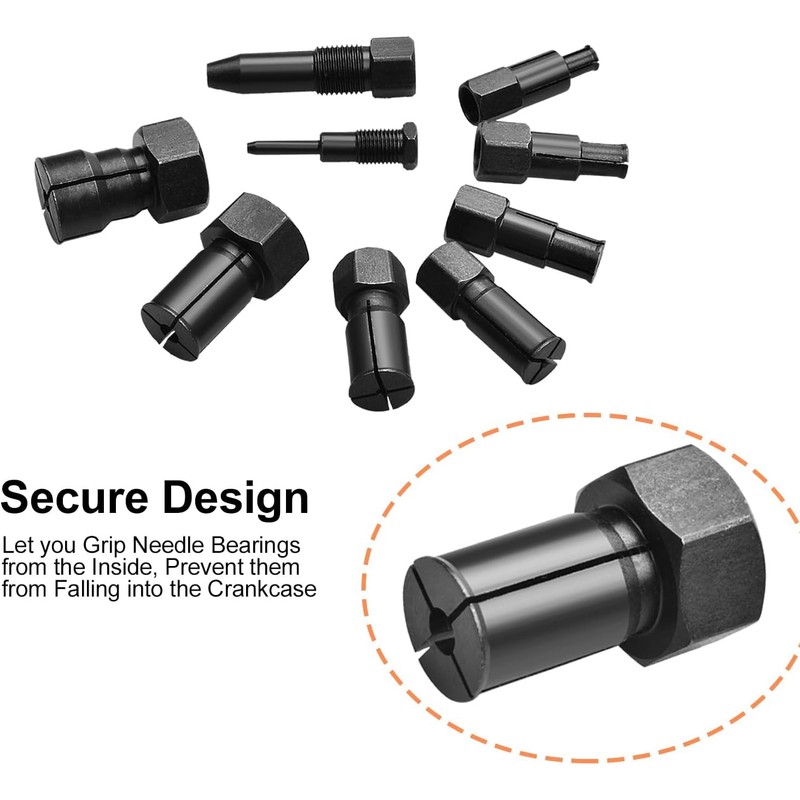 MoEnergy 10 Piece Motorcycle Blind Internal Inner Insert Inside Bearing