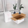 Hoikwo 10x7x5 Shipping Boxes Set of 40, White Corrugated Cardboard