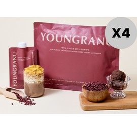 Yeongranyu Youngranu Protein Fit Shake Meal Replacement Sweet Shaved Ice Flavor 7 Packets / 영라뉴 프로틴 핏 쉐이크 식사대용 달콤빙수맛 7포 X4