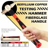 WEDO Non-Sparking Testing Hammer,Spark-free Safety, Fiberglass Handle,Beryllium Copper,Non-Magnetic,DIN Standard,BAM &