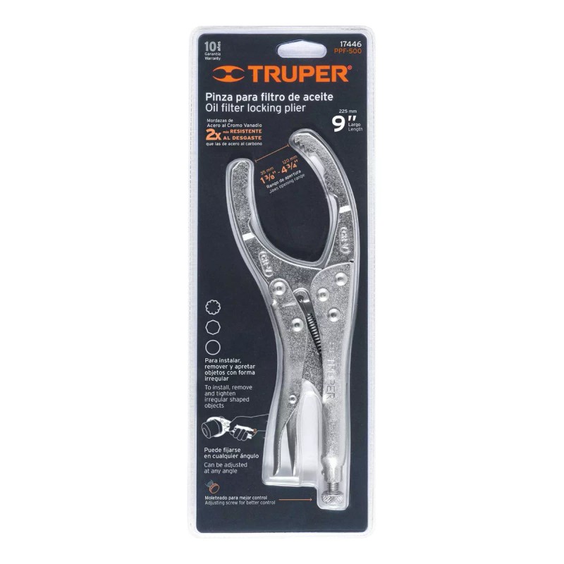 Truper Pinzas Presion Filtro Aceite 9 Truper 17446