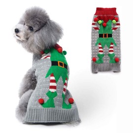 Petcare Dog Jumper Christmas Dog, Turtleneck Sweater, Christmas Pattern, Knitwear Warm Pet Jumper for Dog, Puppy Party, Puppy Gift for Dog