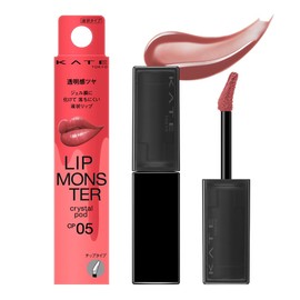 Kate Lip Monster CP05 Crystal Pod, Nude Thread Color, Mauve Red Type, Glowing Rose, Liquid Type Lipstick, Transparent, Color Retention, Moisture