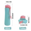 AIXXCUVQ Smiggle Water Bottle Foldable Collapsible Running Drinks Bottle For