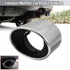 Stainless Steel Tailpipe Exhaust Muffler Tail Pipe Tip Chrome Fit for Honda Accord 2008 2009 2010 2011 2012
