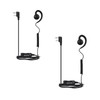 Retevis Two Way Radio Earpiece with Mic, Retractable coil Earpiece