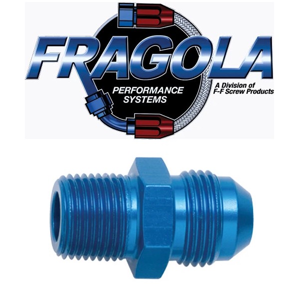 Fragola 481662 6 AN to 1/8 NPT Male Straight Adapter