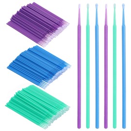 guduling 300 Pcs Micro Applicator Brush,Microbrush Applicators for Automotive Paint chip Repair,Disposable Micro Applicators,3 Different Sizes Disposable Paints Brushes(1.5mm,2mm,2.5mm)