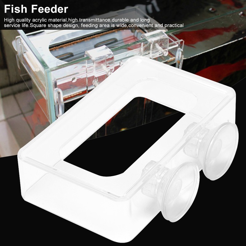 Acrylic Simple Installation Fish Food Feeder Feeding Ring for Fish