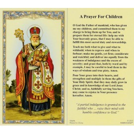 *Holy Card~"Prayer For Children" (O God The Father...) (HC23-S4)