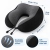 U-Shaped Travel Neck Pillow for Airplane and Car Rides –