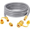 GasSaf 12 FT 1/2" ID Natural Gas Hose with Quick