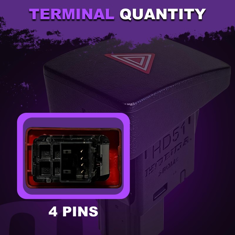 MEILICACY Car Emergency Hazard Light Switch Button for Honda Civic