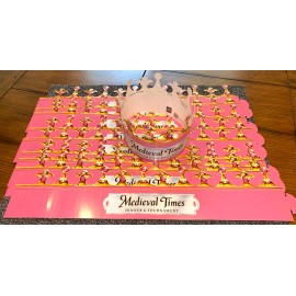 LOT (10) Medieval Times Dinner & Tourn Paper Crown Hat Adjustable - U Get All 10