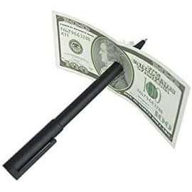 MOMOMAGE Perfect Penetration Crude Pen Thru Bill Penetration Dollar Pen Magic Tricks Pen Through Bill Magic Close up Gimmick Fun