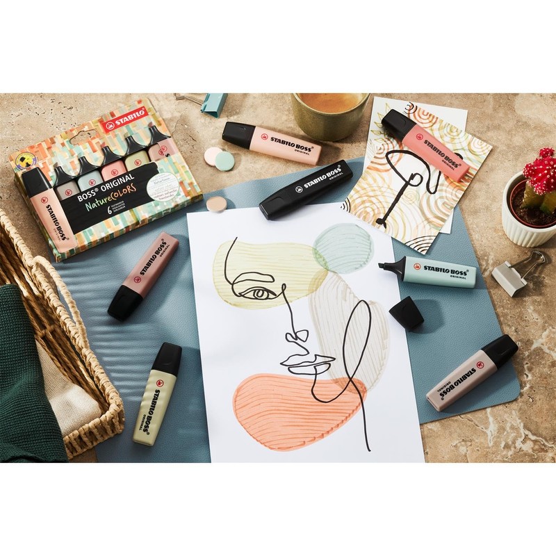 STABILO BOSS Original NatureCOLORS Highlighter - Pink Beige