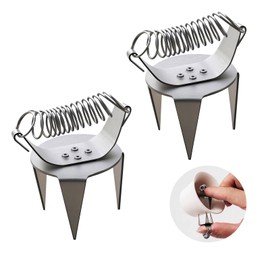 2 Pack Pottery Glazing Tongs – Fingertip Dipping Clamps for Ceramic Teacups, Sculptures & Pottery Projects, Rust-Proof & Ergonomic Easy-Grip Design