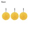 Sunlit Decorative Floral Shower Curtain Hooks, Dahlia Pinnata Flower Shower