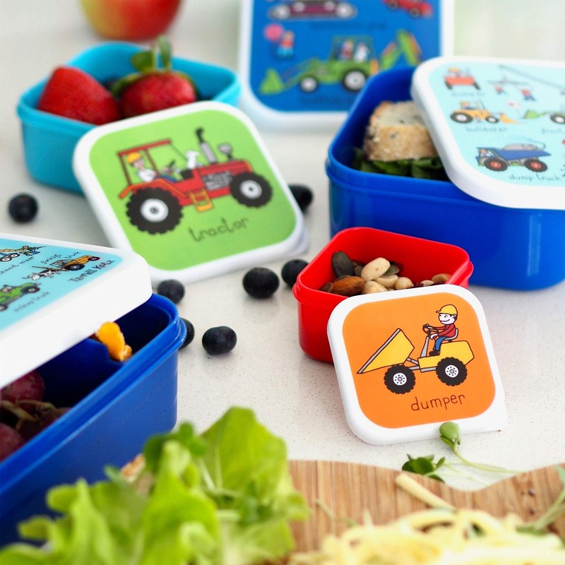 Tyrrell Katz Kids Snack Boxes with Trucks Print - Children's